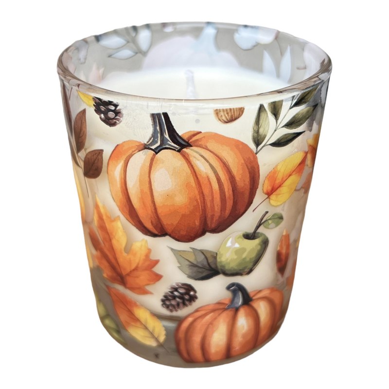 Gisela Graham Spiced Pumpkin and Patchouli Boxed Candle 51852 showing wick