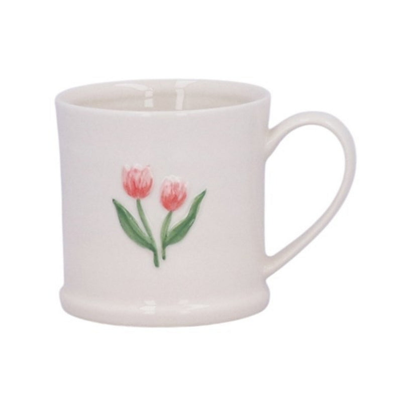 Gisela Graham Tulips Embossed Stoneware Mini Mug 35117 main