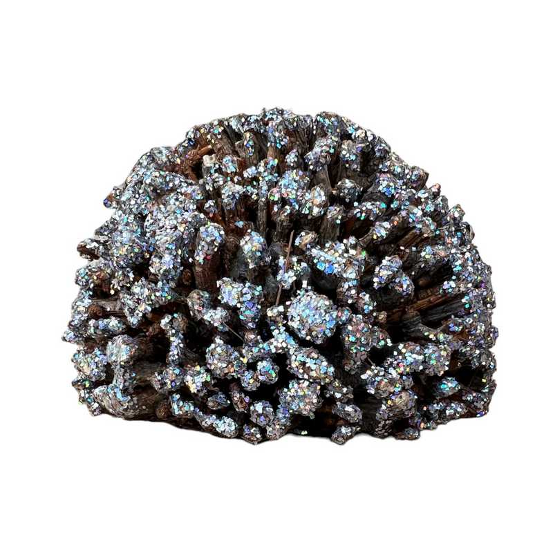 Gisela Graham Twig Hedgehog Ornament With Glitter Small 22119 back