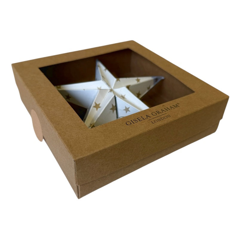 Gisela Graham White Paper 5-Point Star 10944 packaging