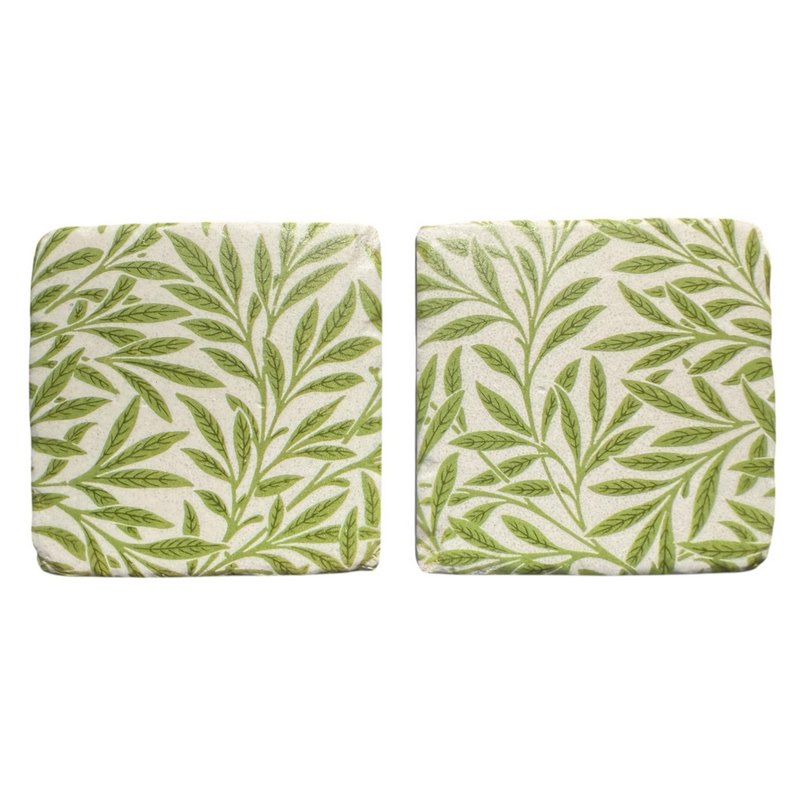 Gisela Graham Willow Leaves Resin Coaster 36579 selection