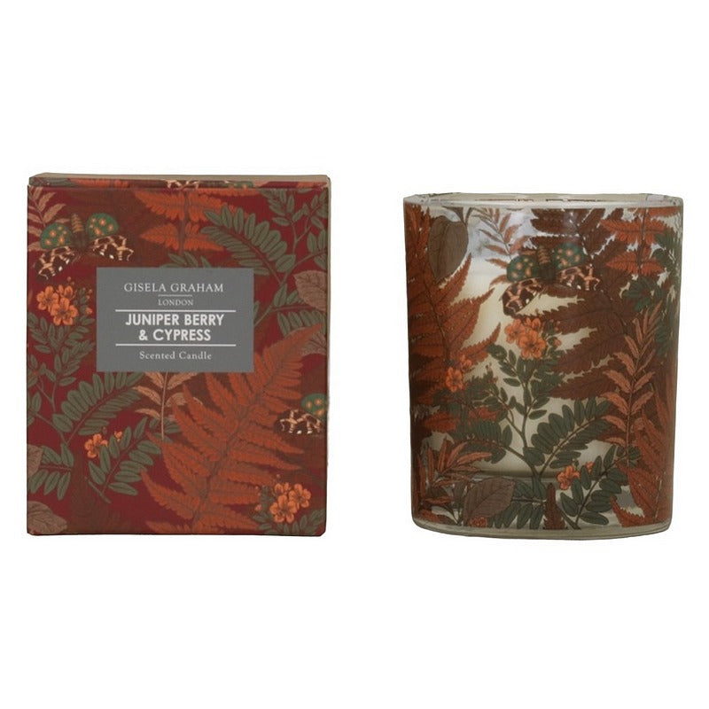 Gisela Graham Woodland Fern Scented Boxed Candle Juniper Berry and Cypress 51851 main