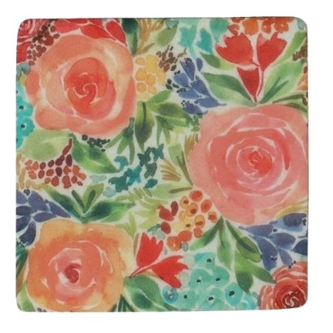 Gisela Graham Summer Blooms Resin Coaster 33308 design 1