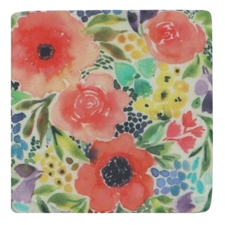 Gisela Graham Summer Blooms Resin Coaster 33308 design 3