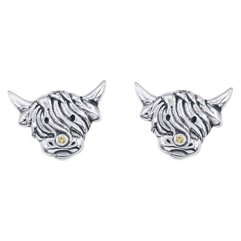 Hamilton &amp; Young Highland Cow Stud Earrings HY2505 main