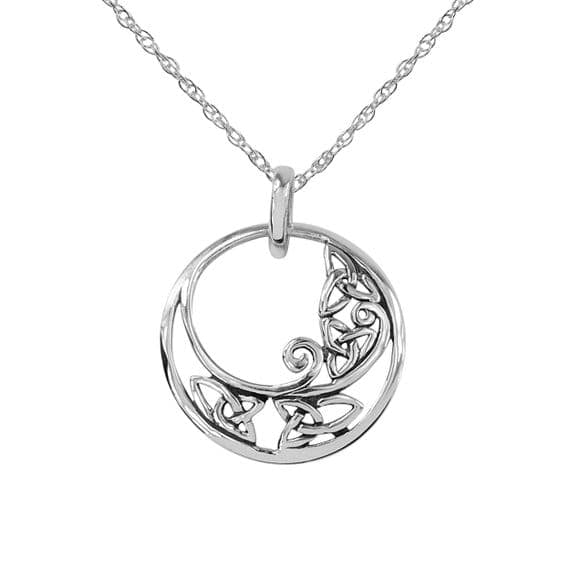 Hamilton & Young Jewellery Celtic Trinity Knots Silver Round Pendant Carol HY9259