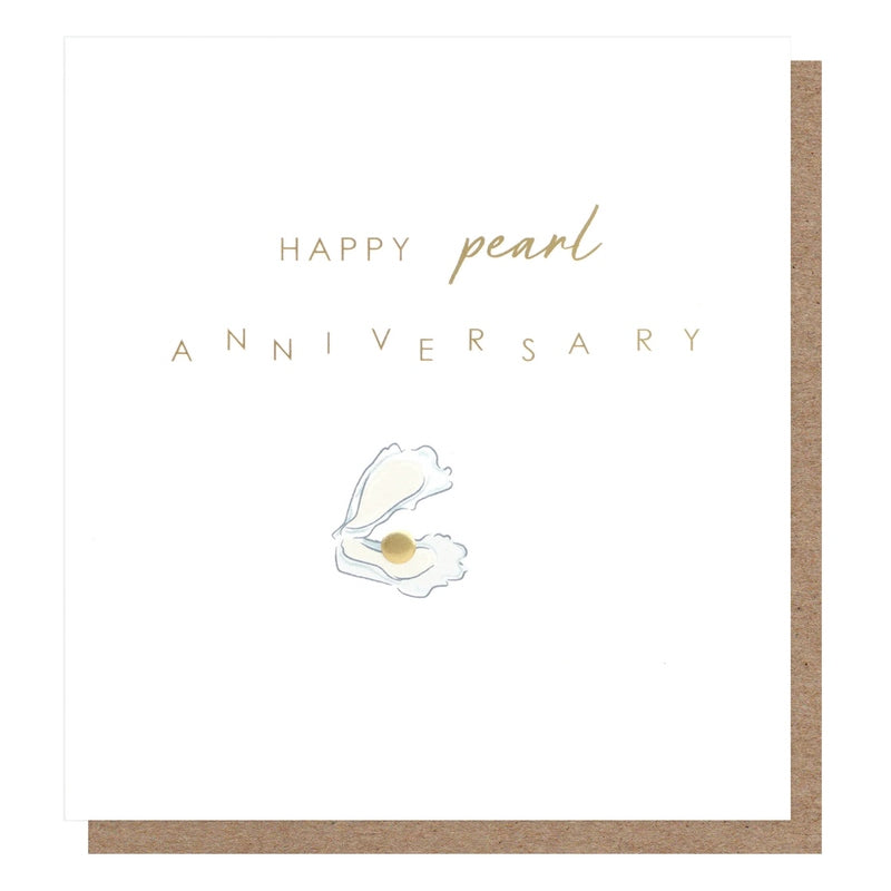Happy Pearl Anniversary Shell Card TNC020 Front