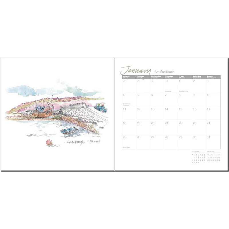 Hebridean Calendar 2027 by Mairi Hedderwick inside 1