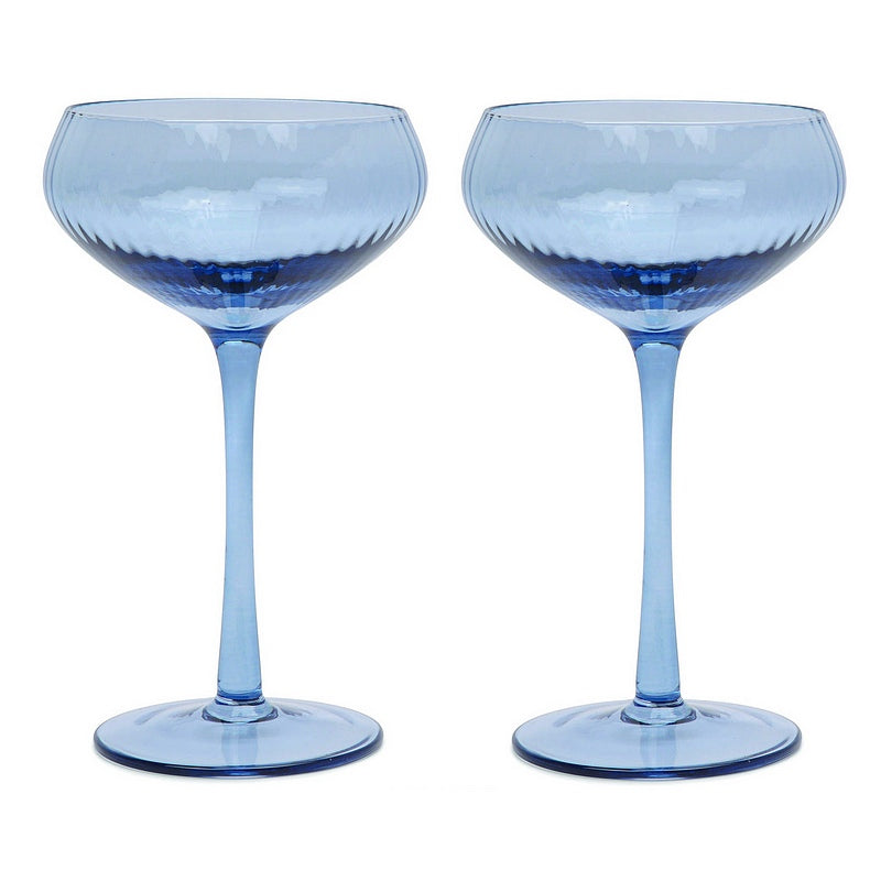 Here's How Lou Coupe Glass Blue Set of 2 HHC107 main