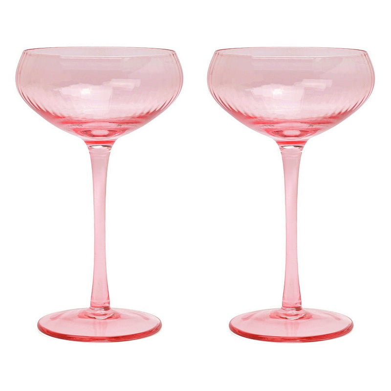 Here's How Lou Coupe Glass Blush Set of 2 HHC106 main