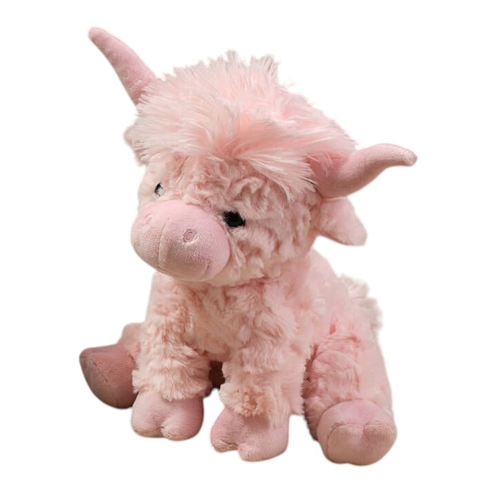 Highland Cow Plush Soft Toy 4PL170 Pink front