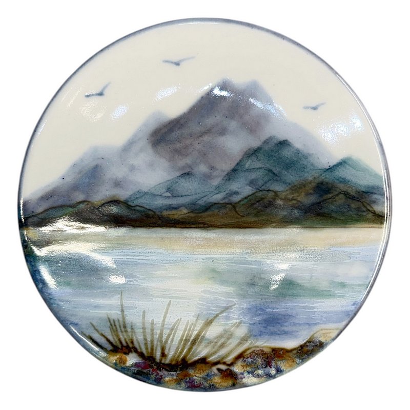 Highland Stoneware Small Round Stand front