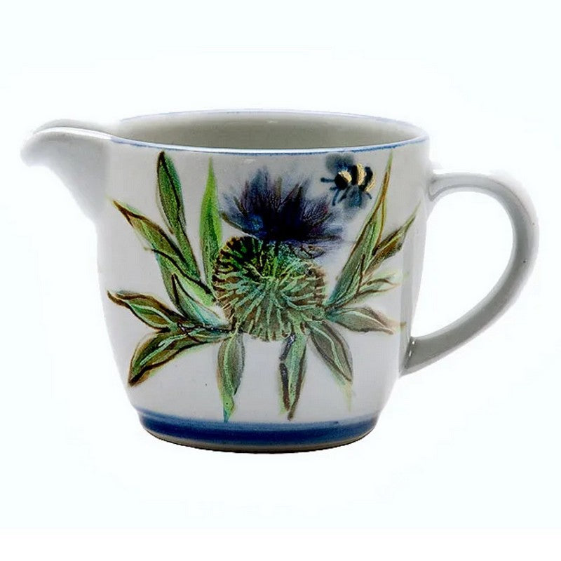 Highland Stoneware Thistle Cream Jug 0535TH front