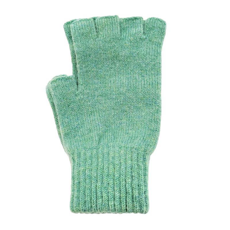 Old School Beauly Knitwear Highlander Fingerless Gloves Peapod