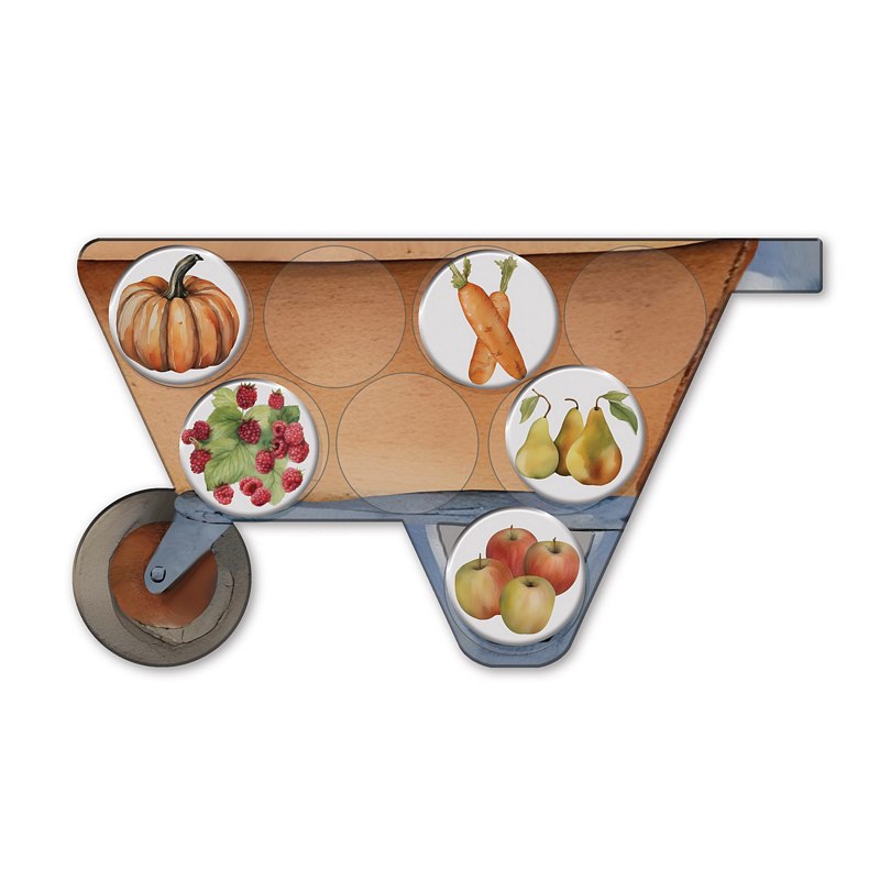 House Of Marbles Garden Memory Match Game 222168 wheelbarrow detail