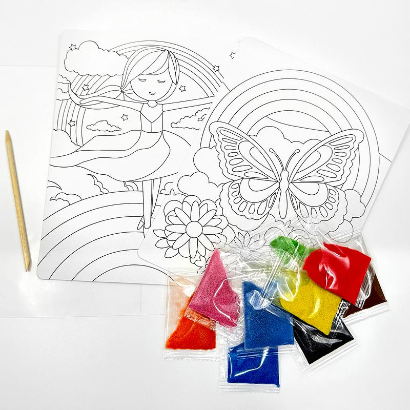 House Of Marbles Rainbow Sand Art 213261 contents