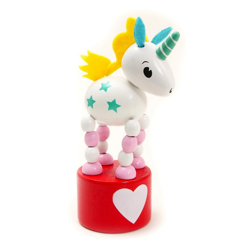 House Of Marbles Wooden Magic Unicorn Press up Wobblers 220090