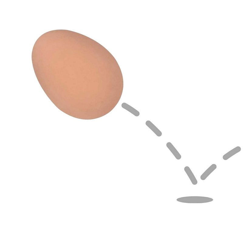 House of Marbles Bouncy Rubber Egg with motion trail
