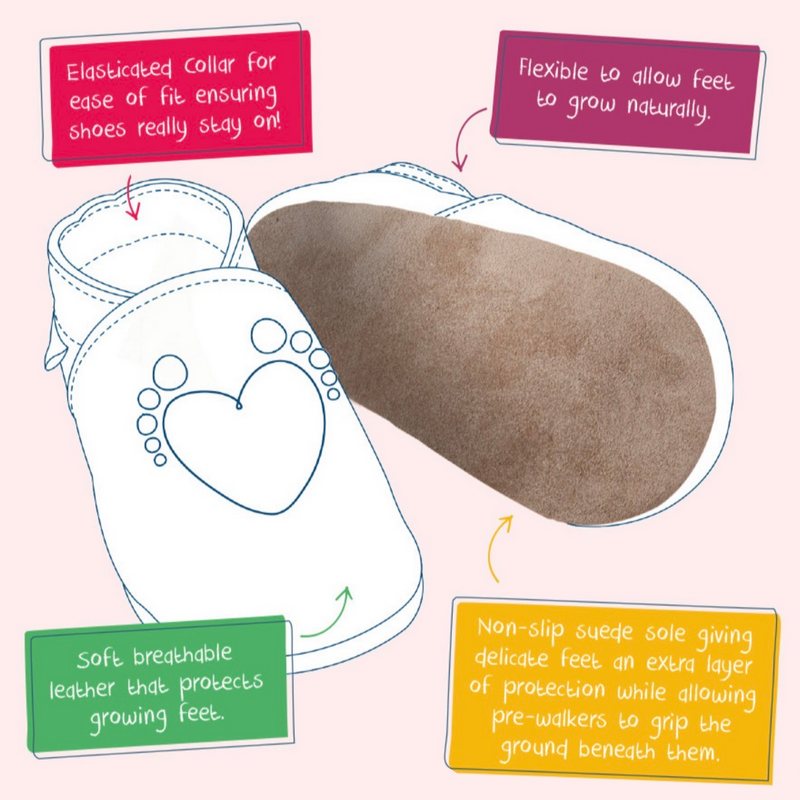 Inch Blue Little Superhero Leather Baby Booties 4782 details