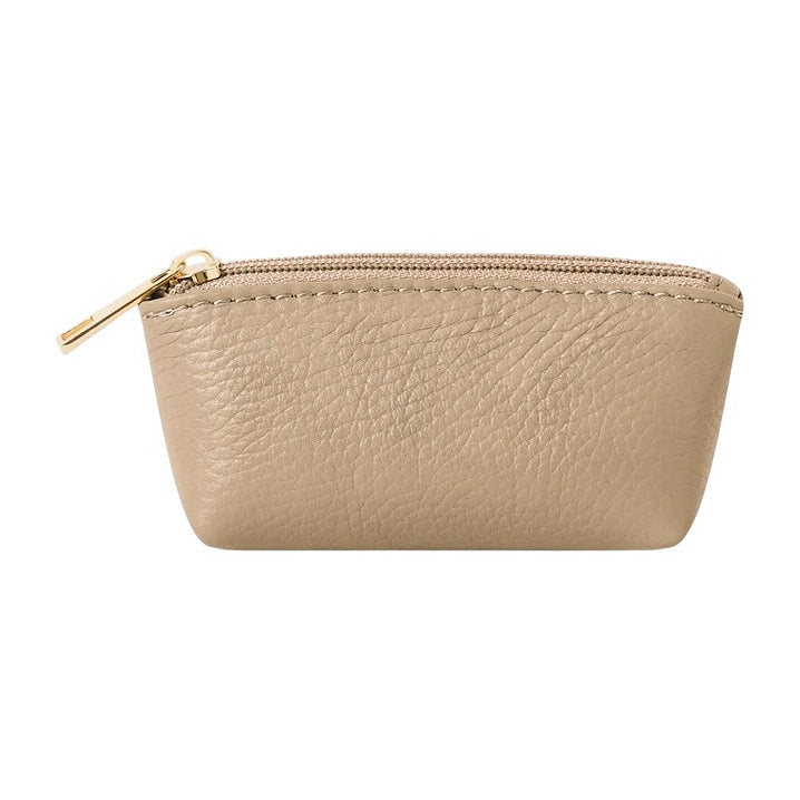 Italian Leather Coin Purse PS598 Light Taupe main