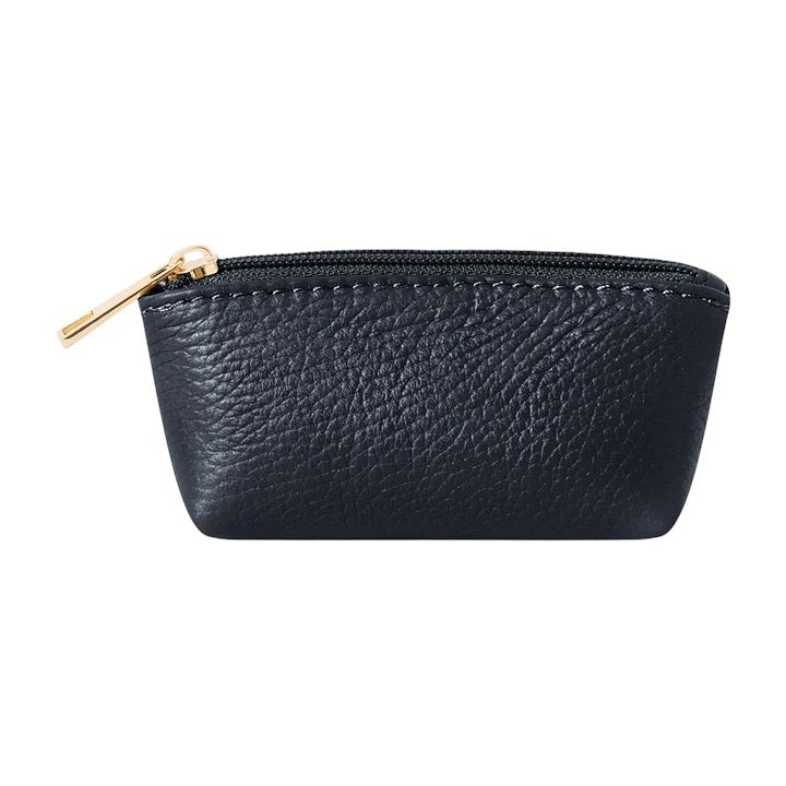 Italian Leather Coin Purse PS598 Navy main