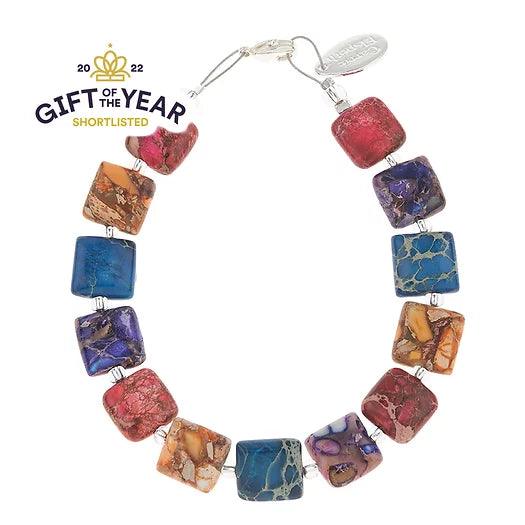 Carrie Elspeth Jewellery Jasper Pillows Beaded Gemstone Bracelet B1715-16 main