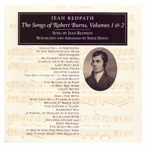 Jean Redpath - Robert Burns Volumes 1 and 2 CDTRAX114 front