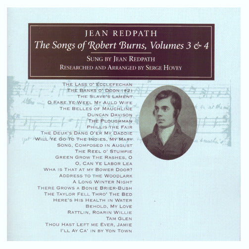 Jean Redpath - Robert Burns Volumes 3 and 4 CDTRAX115 front