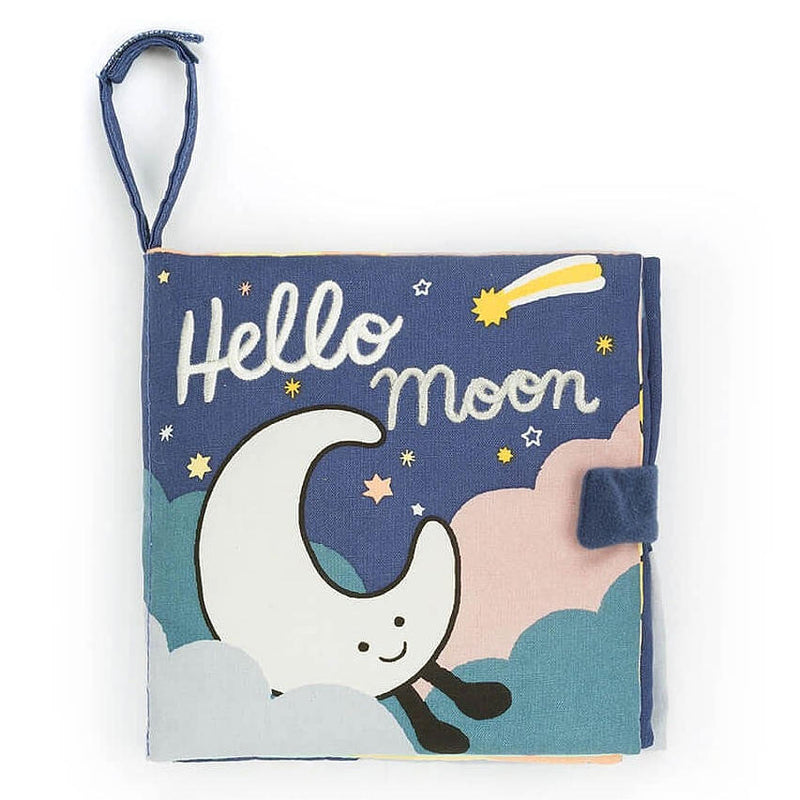 Jellycat Hello Moon Fabric Book BB444HM front