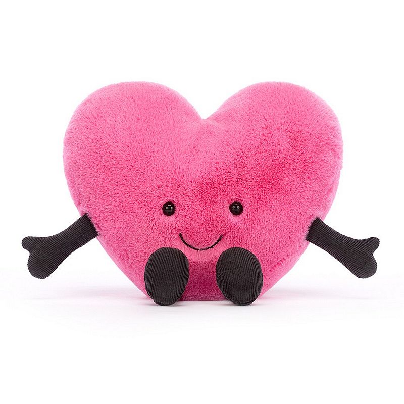 Jellycat Soft Amuseable Pink Heart Large A3HOTPH front