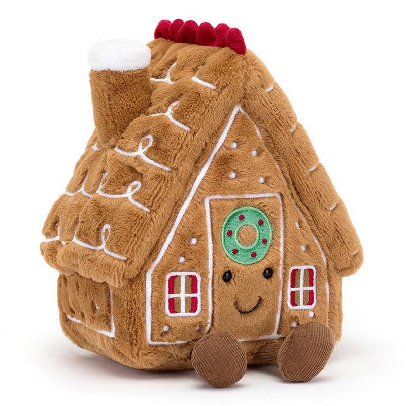 Jellycat Soft Toys Amuseables Gingerbread House A2GHO front