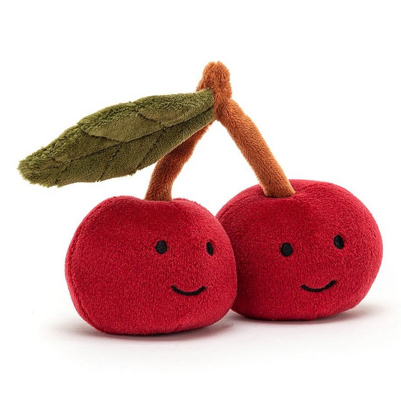 Jellycat Soft Toys Fabulous Fruit Cherry FABF6C front