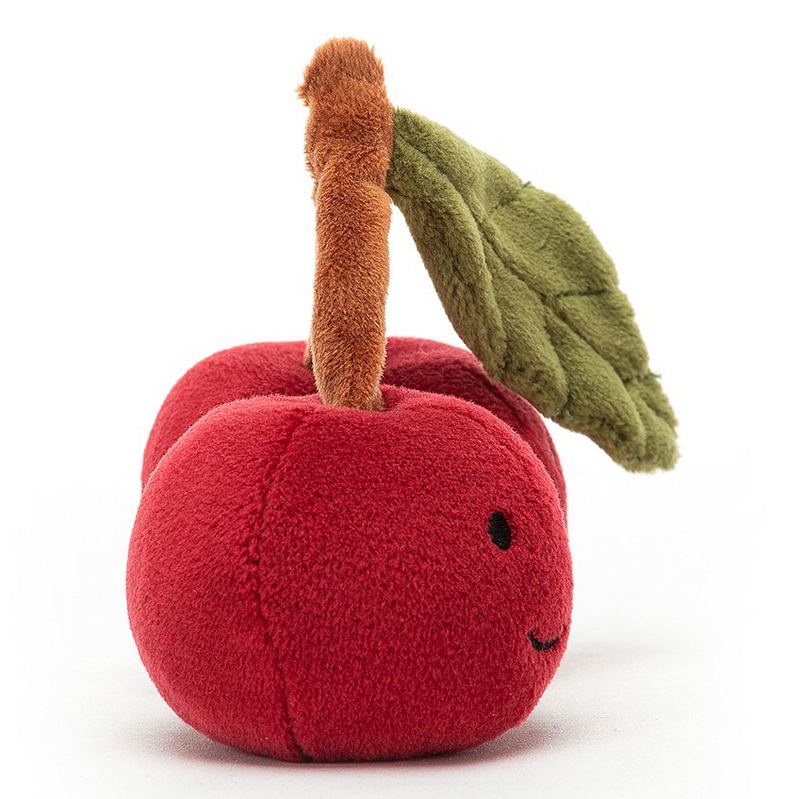 Jellycat Soft Toys Fabulous Fruit Cherry FABF6C side