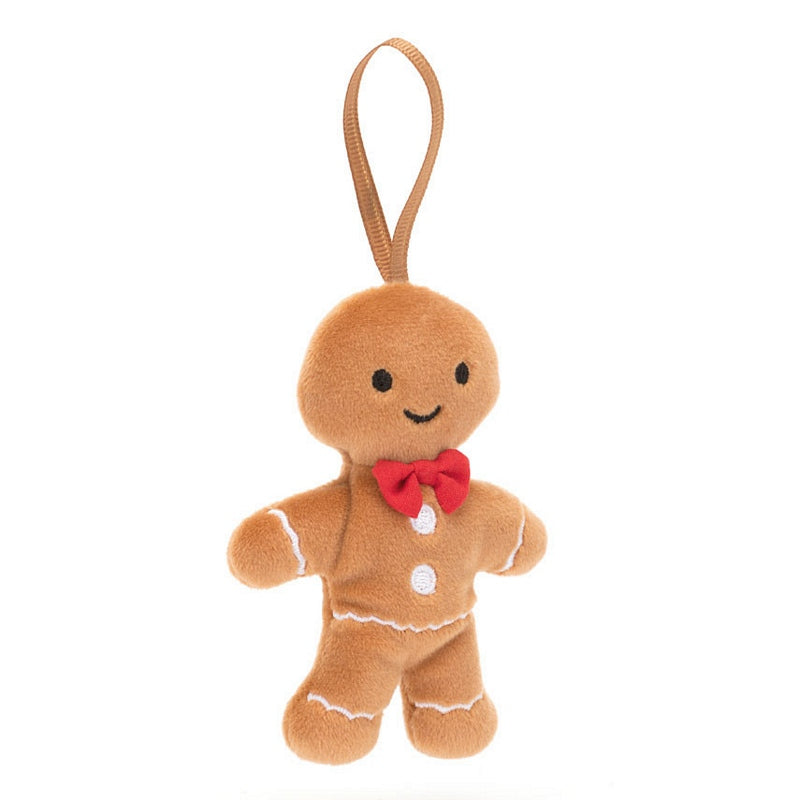 Jellycat Soft Toys Festive Folly Gingerbread Fred FFH6GM front