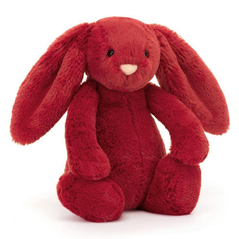 Jellycat Soft Toys Little Bashful Cranberry Bunny BASS6CRAN front