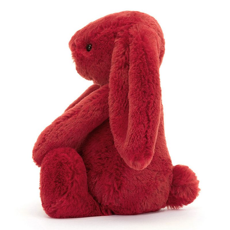 Jellycat Soft Toys Little Bashful Cranberry Bunny BASS6CRAN side