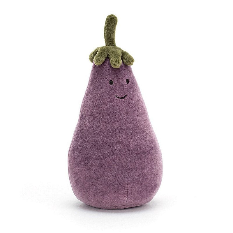 Jellycat Soft Toys Vivacious Vegetable Aubergine Small VV6A front