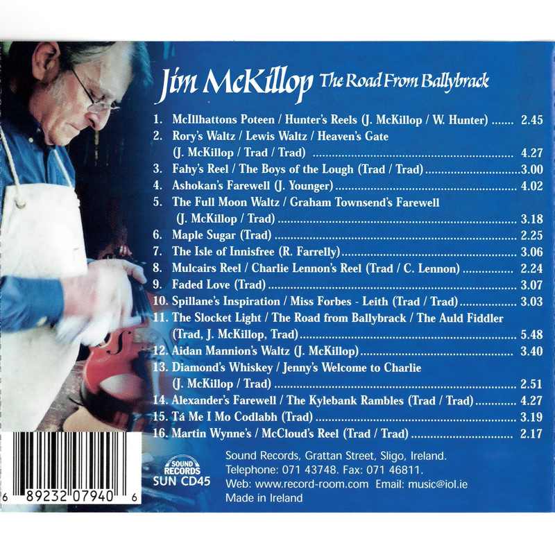 Jim McKillop The Road From Ballybrack SUNCD45 track list