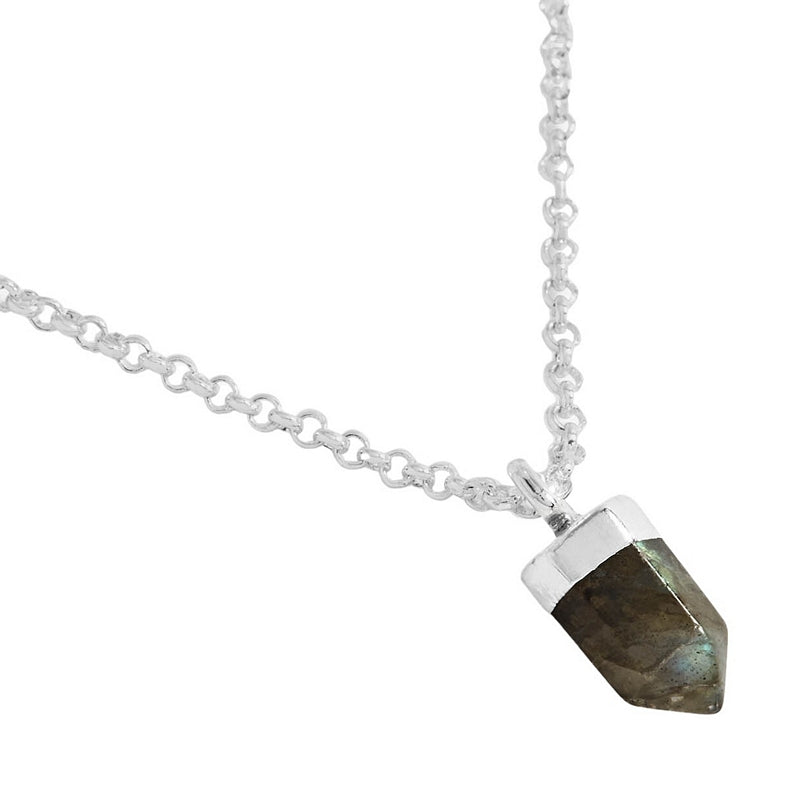 Joma 5680 Affirmation Crystal A Little Wisdom Labradorite Necklace detail