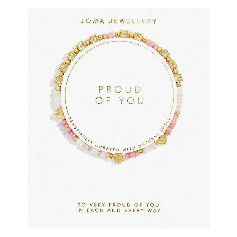 Joma 7523 Happy Little Moments Proud Of You Bracelet Gold Plate packaging