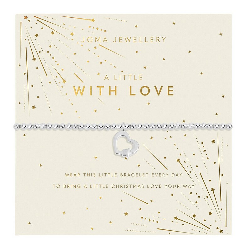 Joma 7554 A Little With Love Christmas Bracelet Silver-plated packaging