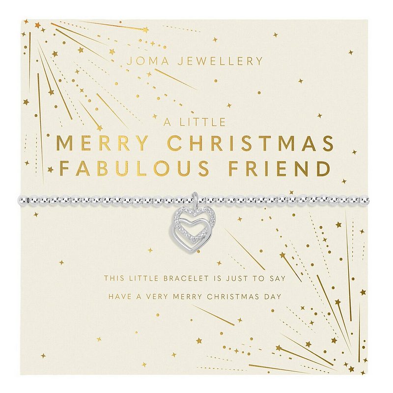 Joma 7557 A Little Merry Christmas Fabulous Friend Bracelet Silver-plated packaging