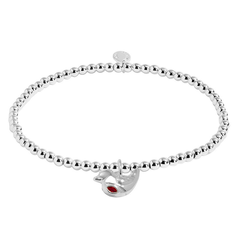 Joma 7559 A Little Christmas Robin Bracelet Silver-plated