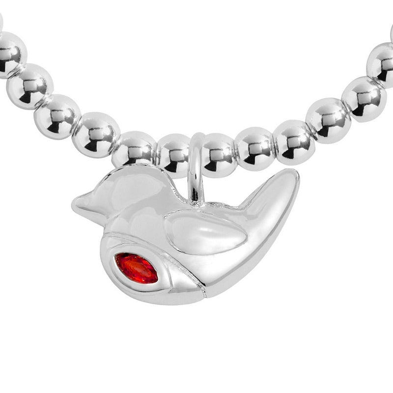 Joma 7559 A Little Christmas Robin Bracelet Silver-plated detail