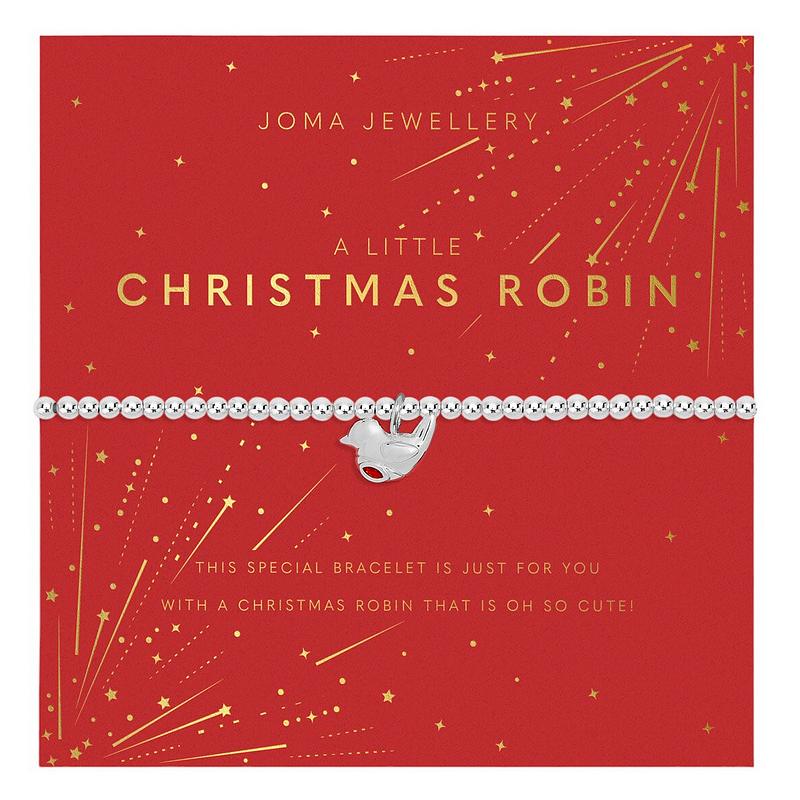 Joma 7559 A Little Christmas Robin Bracelet Silver-plated packaging