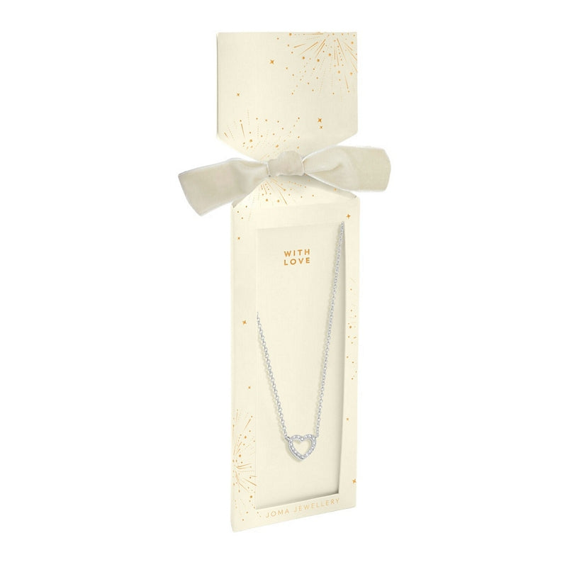 Joma 7691 Christmas Cracker With Love Necklace Silver-plated packaging