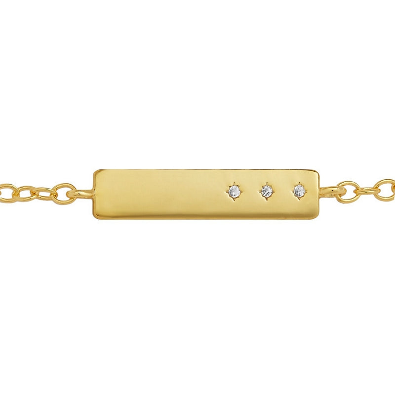 Joma 7727 Style Stories Bar Bracelet Gold-plated detail