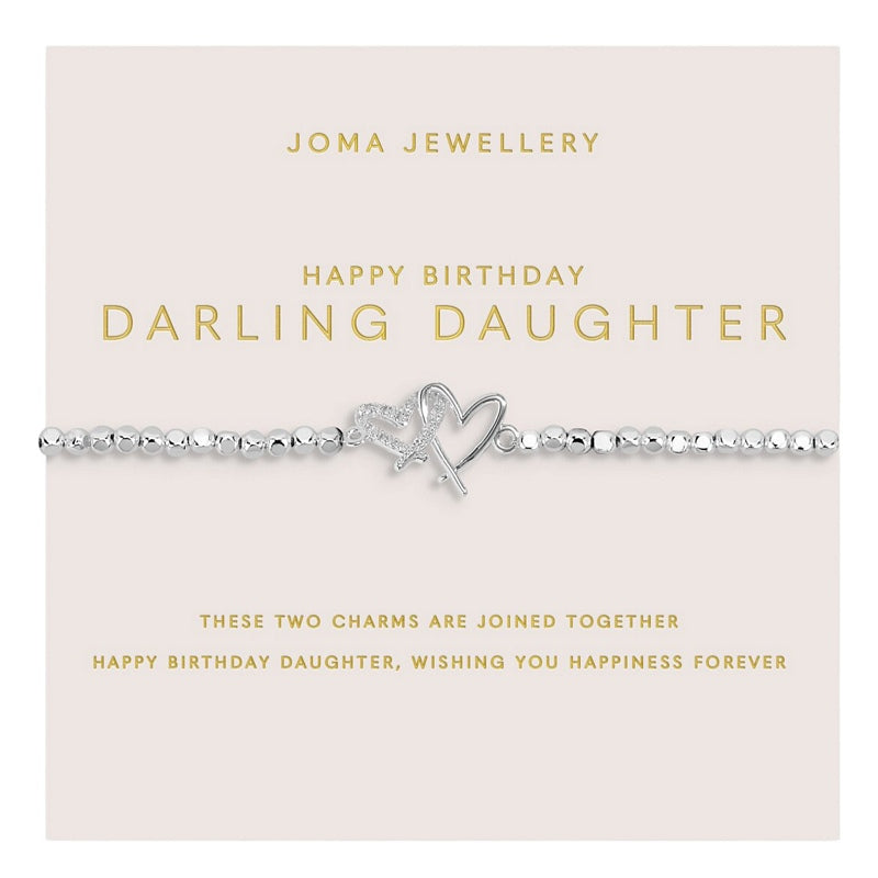 Joma 9343 Forever Yours Happy Birthday Darling Daughter Bracelet on card