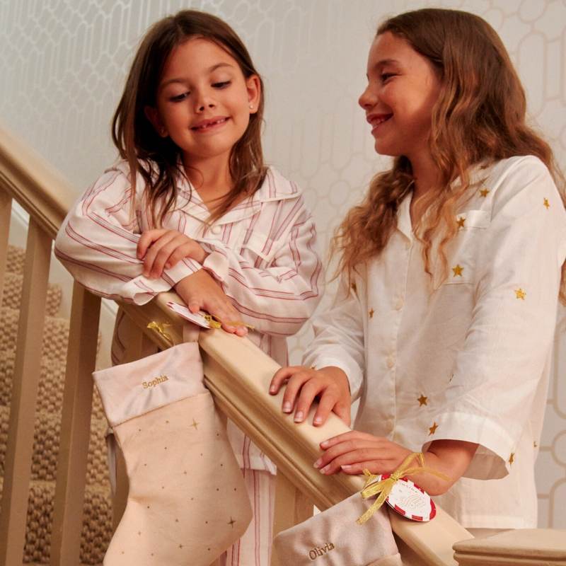 Joma C929 A Little Happy Christmas Kids Stocking with Bracelet and 2 Hair Clips lifestyle