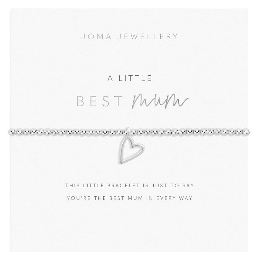 Joma Jewellery 4082 A Little Best Mum Silver Bracelet front